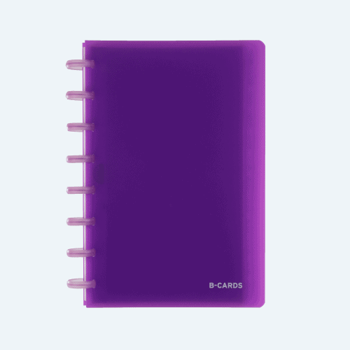 Business Cards A5 Transparant Purple