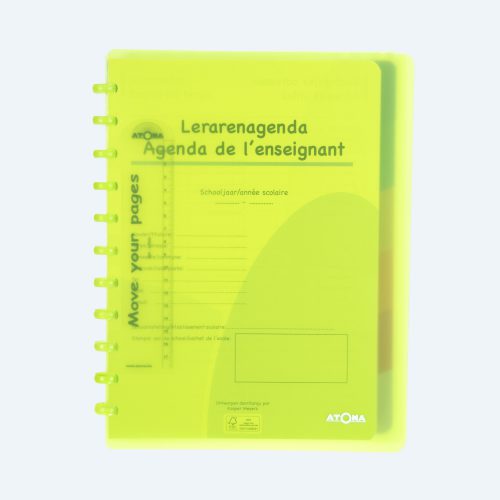 teacher diary A4+ green transparent
